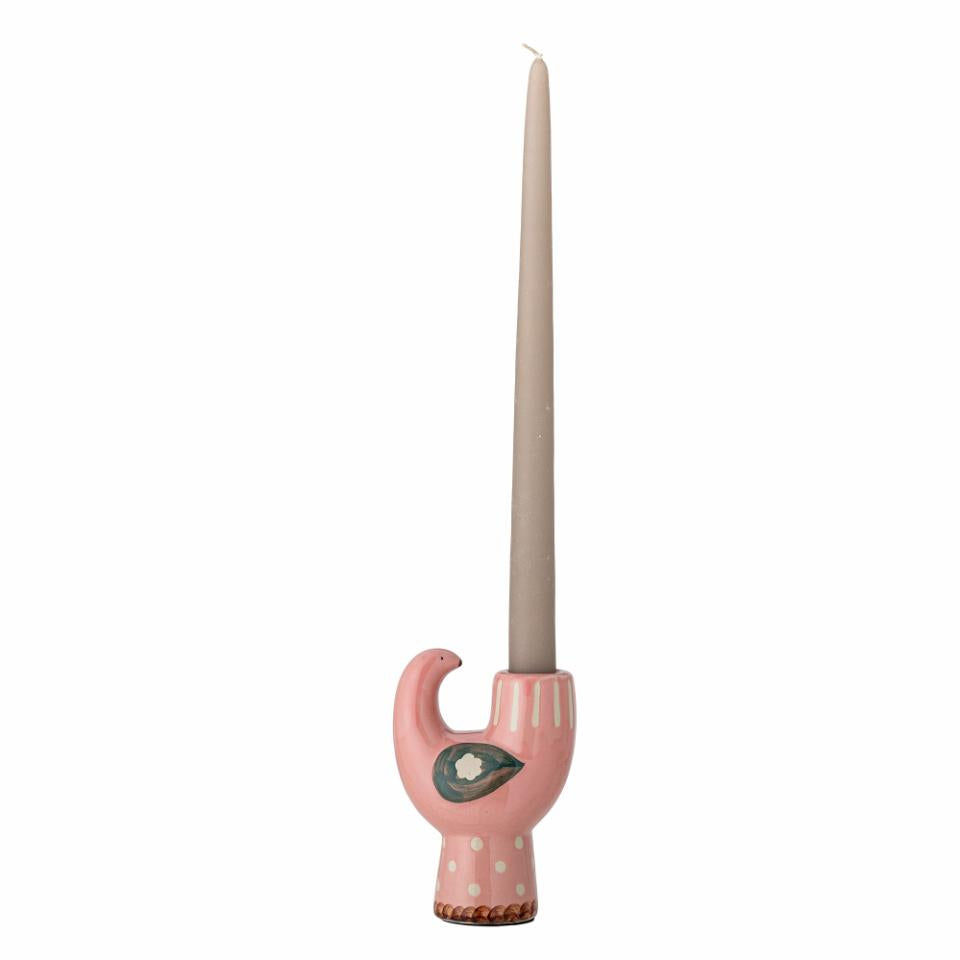 Fugle lysestage i lyserød