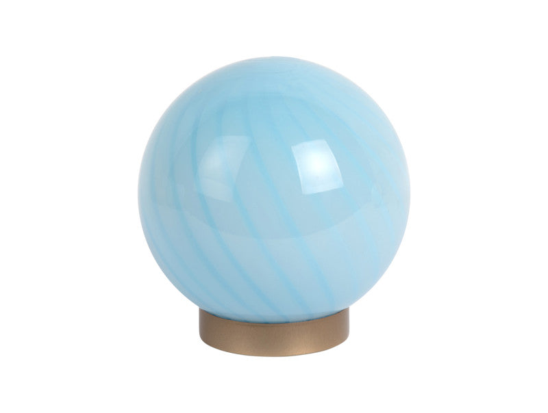 Led glas lampe i blå