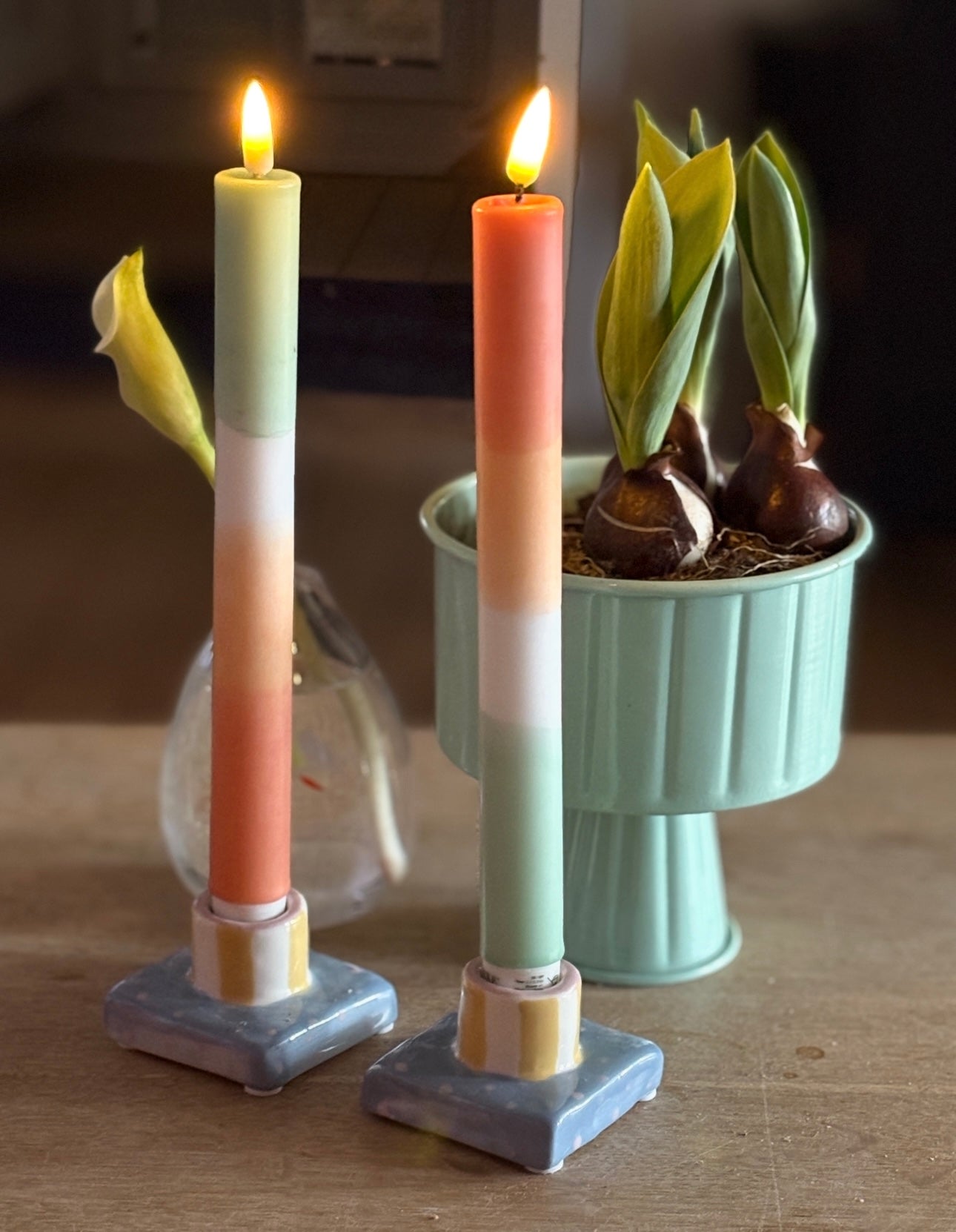 Potteskjuler i mint farve