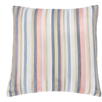 Pude i stribet pasteller og guld