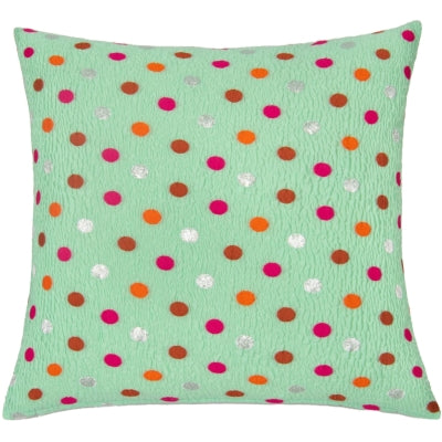 Pude mintgrøn med skønne prikker