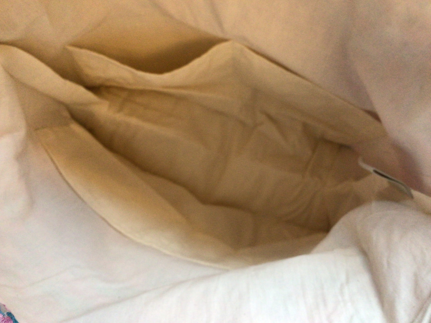 Stor projekttaske i lilla og blå nuancer