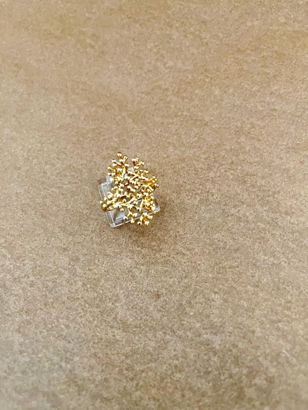 Justebar ring med 18 karat forgyldning