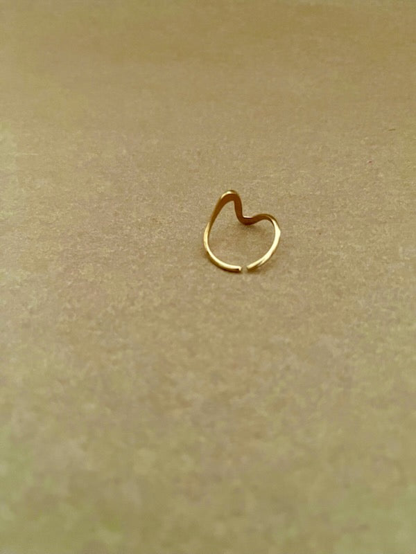 Ring med tvist med forgyldning