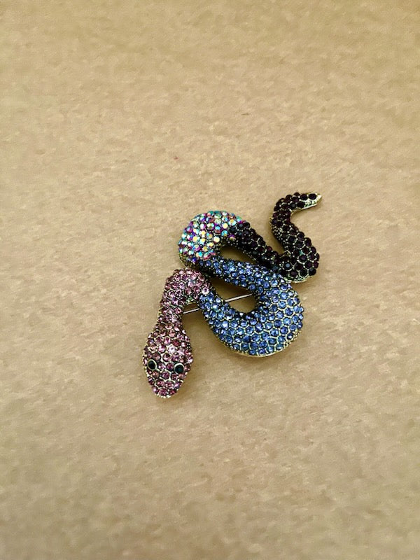 Stor slange broche
