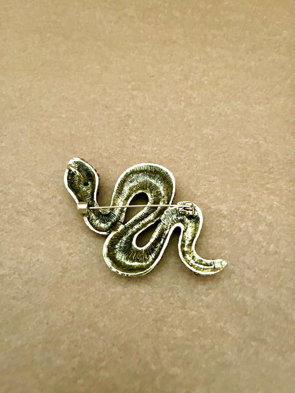 Stor slange broche