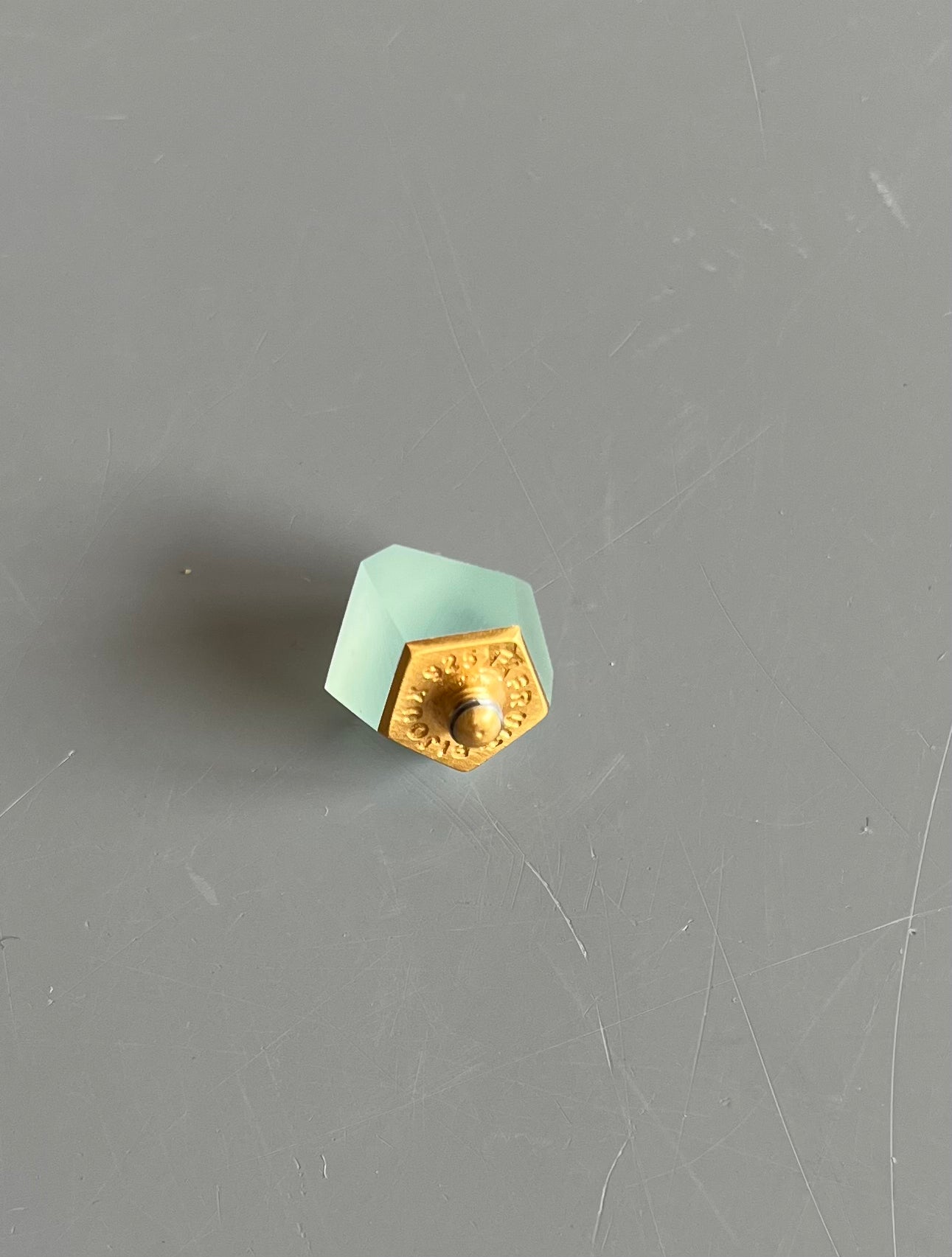 Fruit mint green akryl top