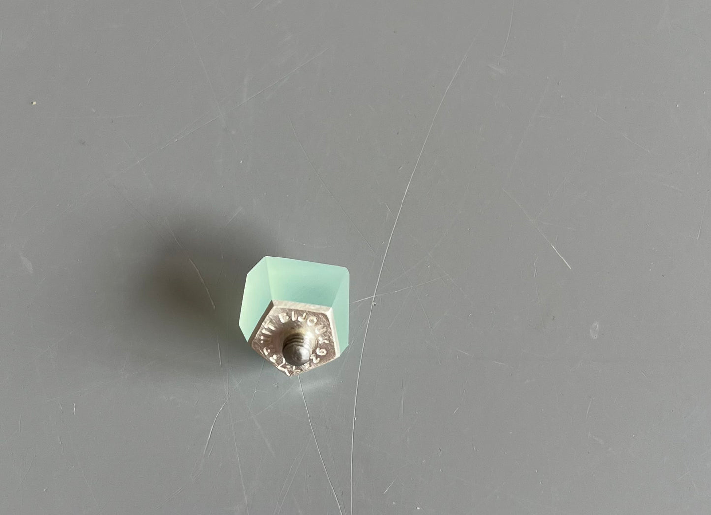 Fruit mint green akryl top