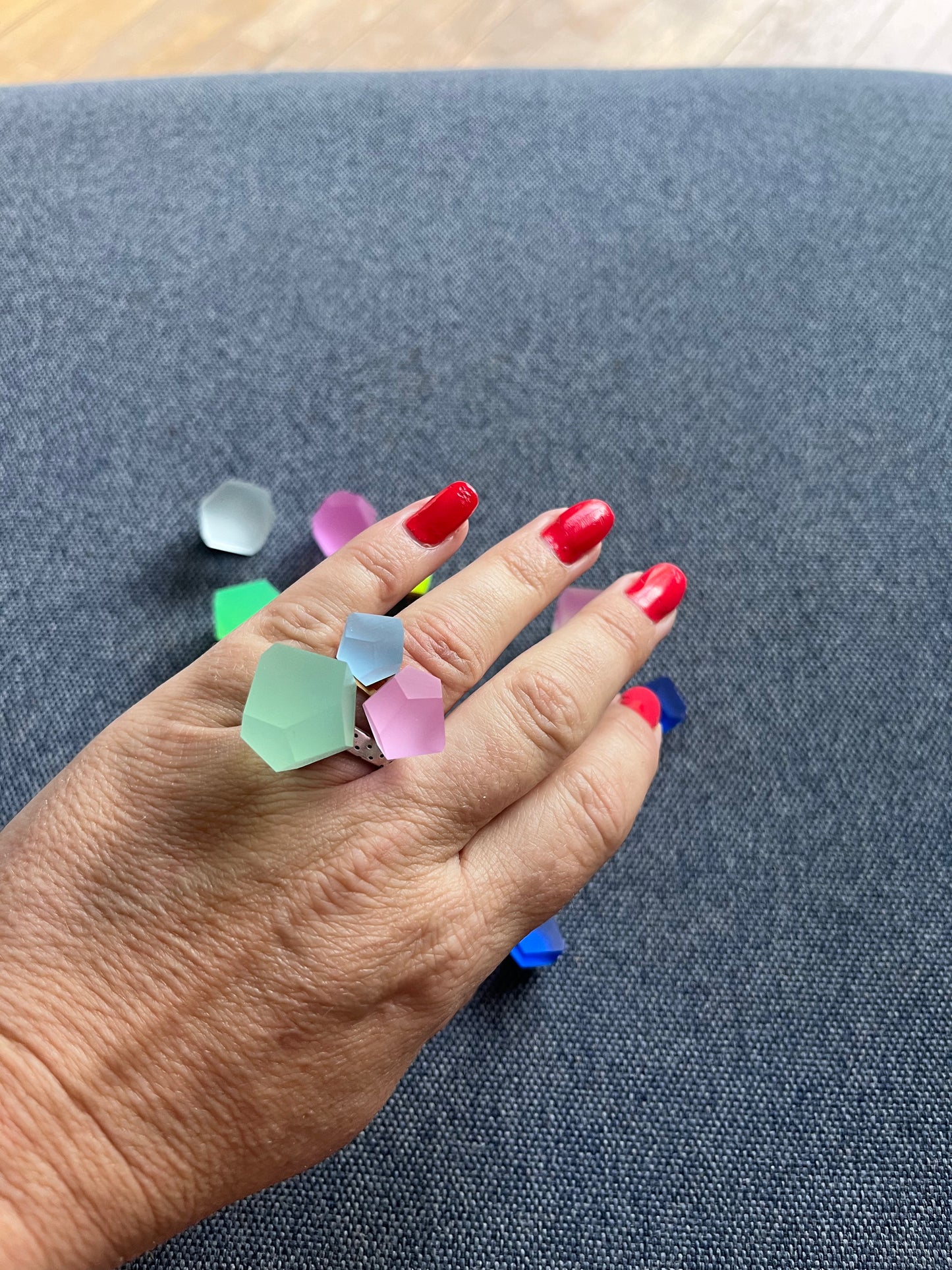 Fruit lilla akryl top