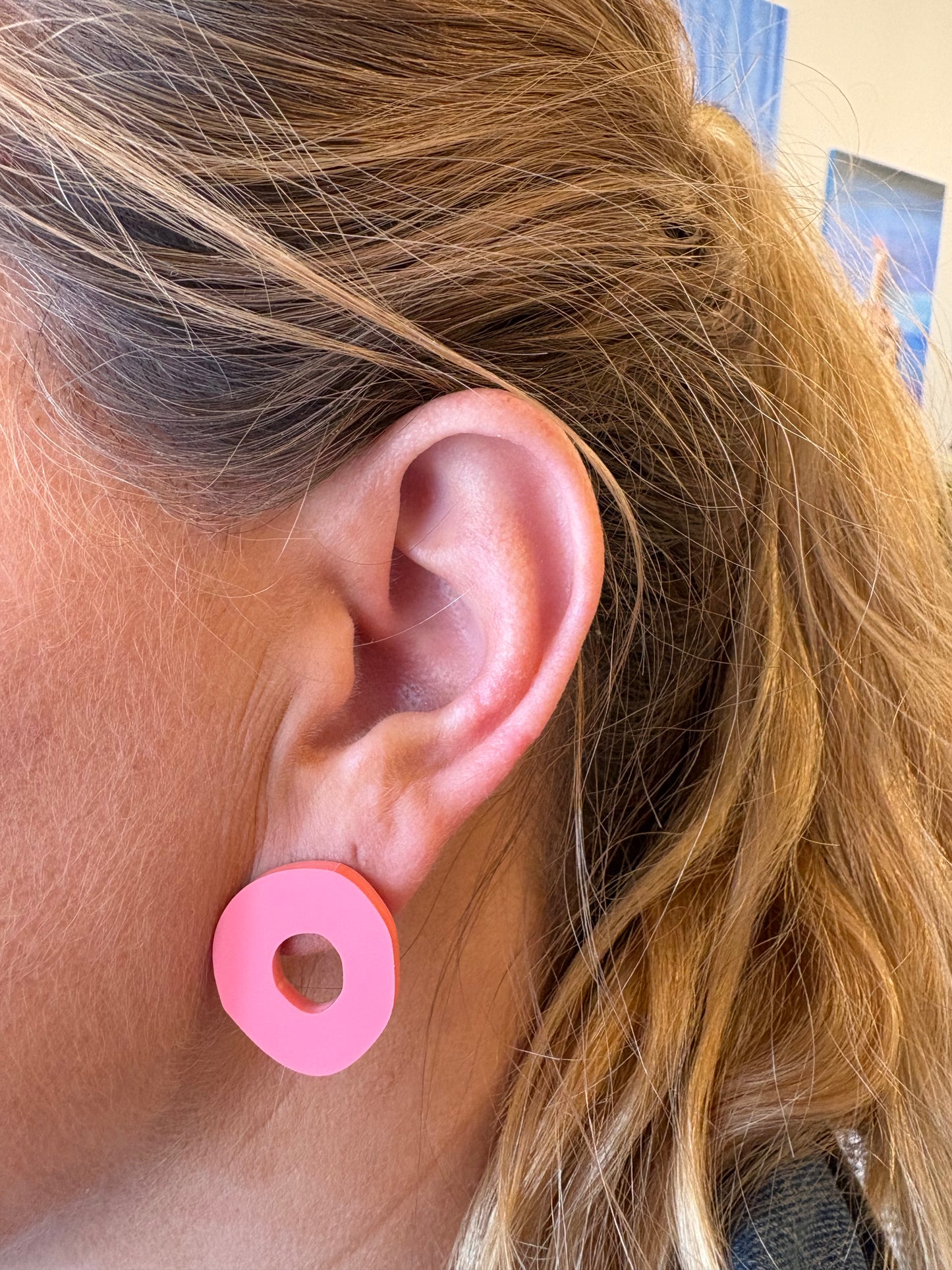 Ørestikker i pink