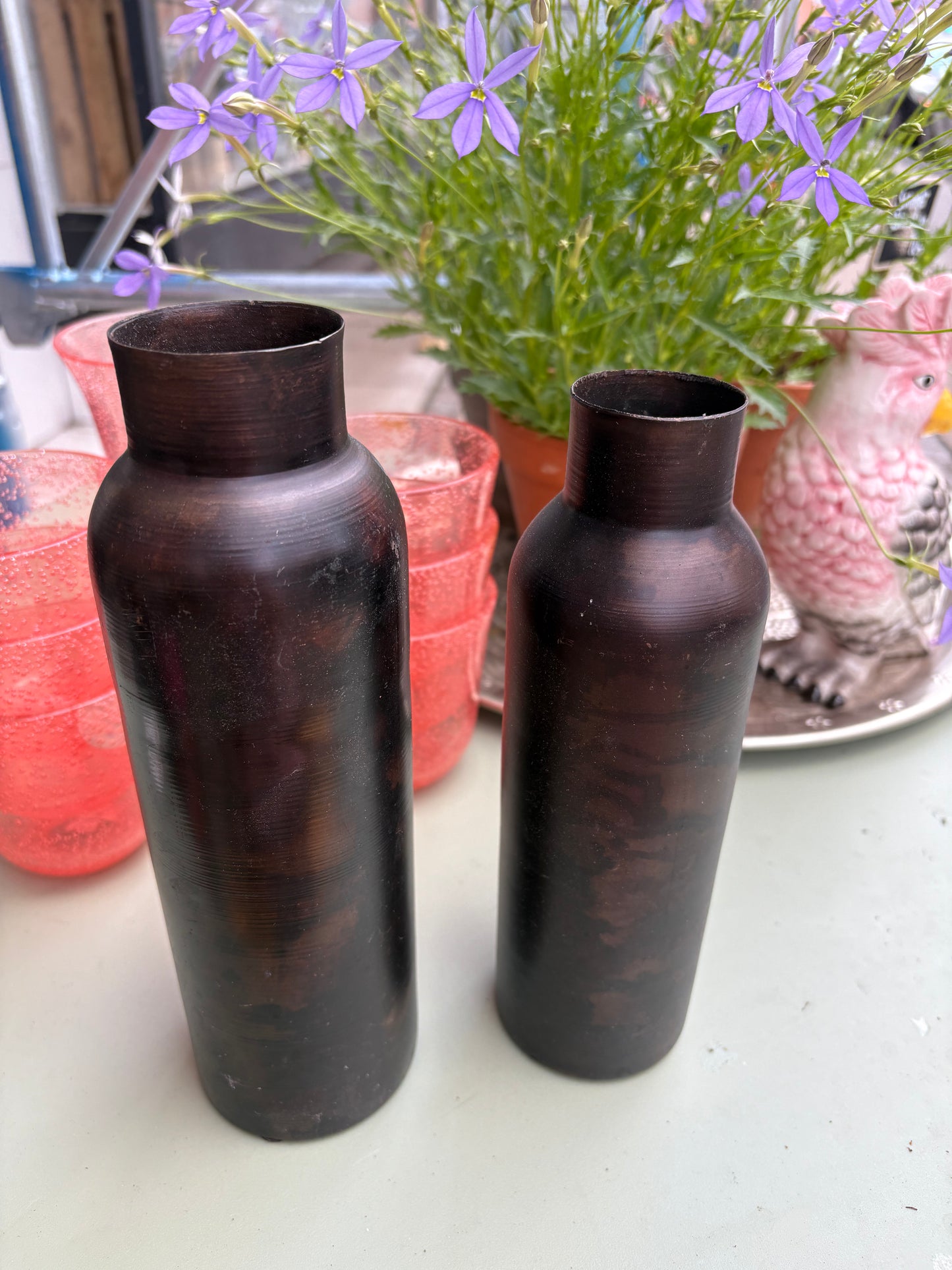 Vase i genanvendt jern