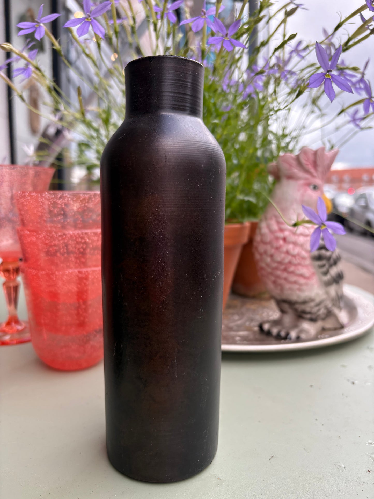 Vase i genanvendt jern