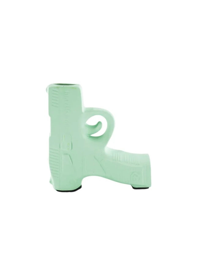 Lille pistol vase i mint grøn