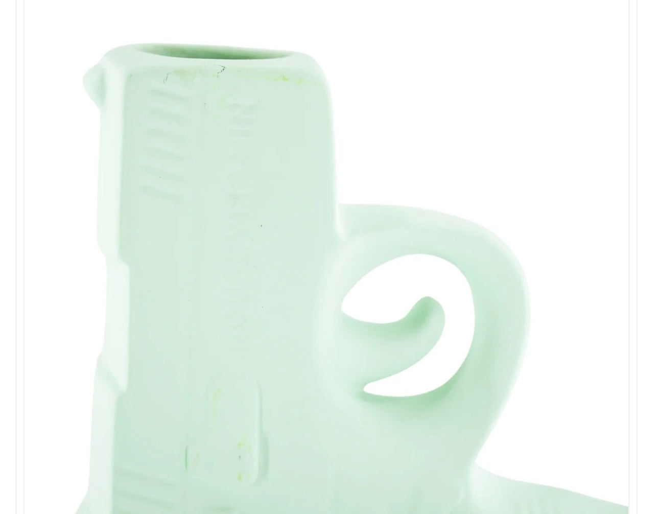 Lille pistol vase i mint grøn