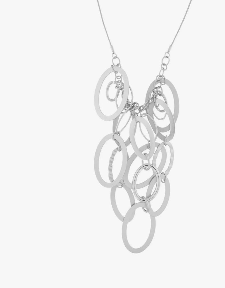 Justerbar sølv halskæde