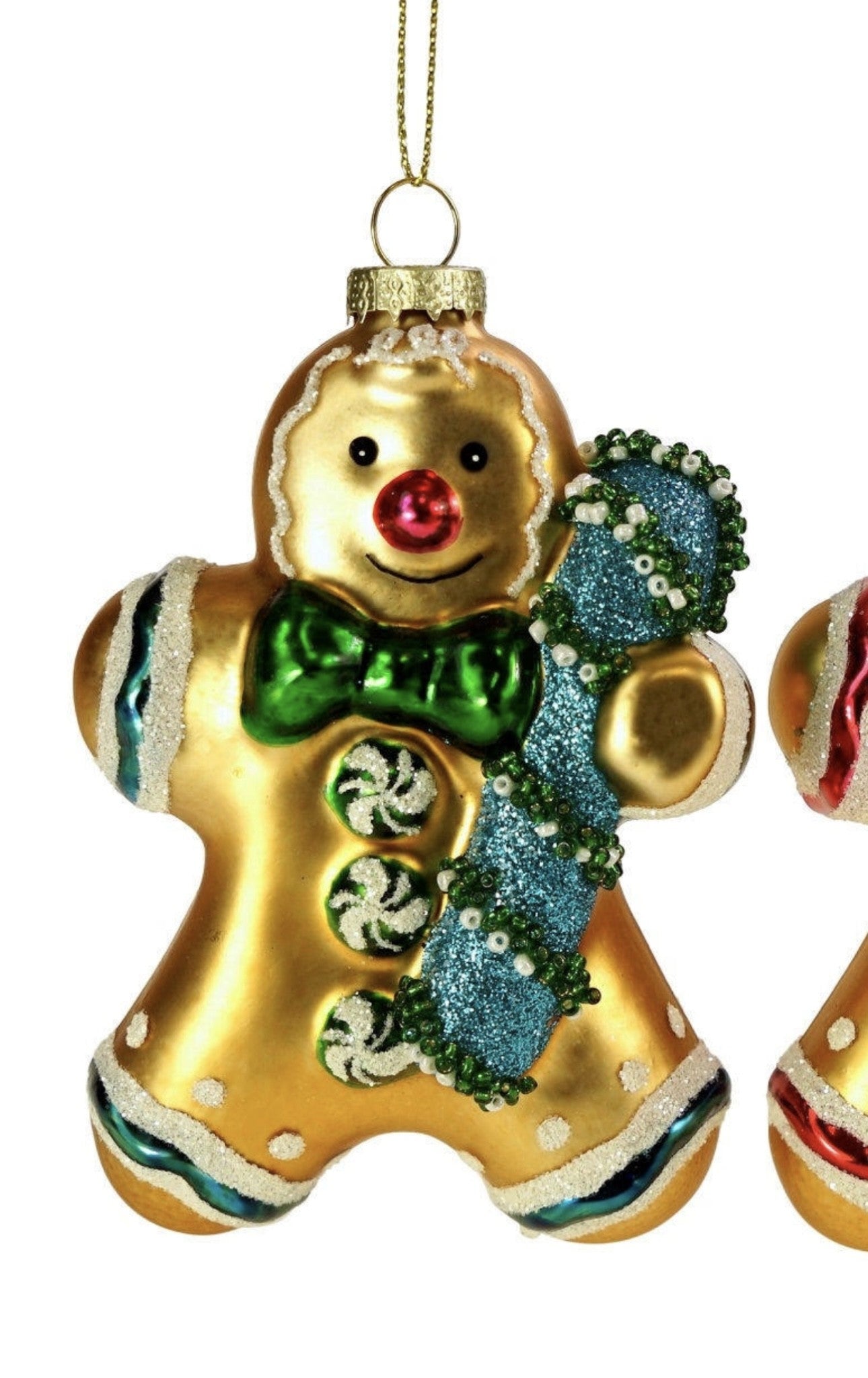 Brunkage med rød eller grøn sløjfe