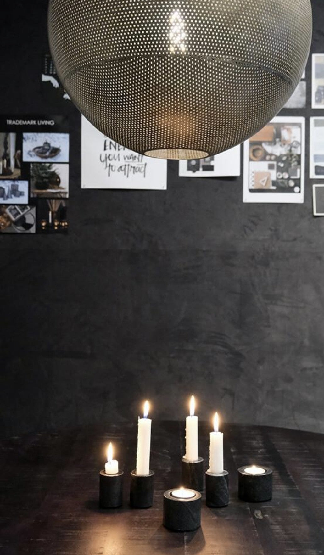Marmor lysestage