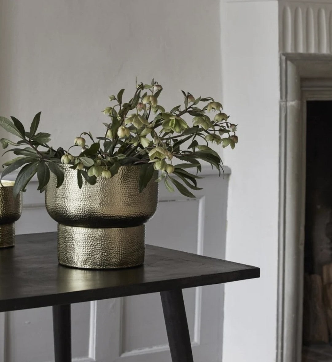 Urtepotte i guld look