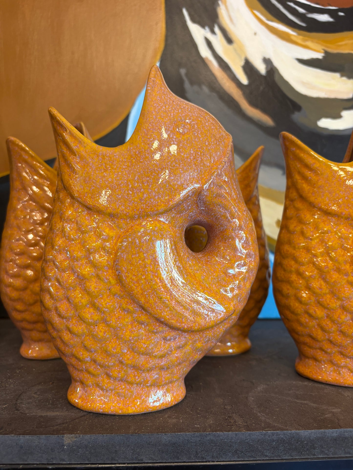 Fiske vase fra i stentøj