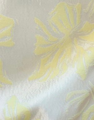 Bomber jakke med gule blomster