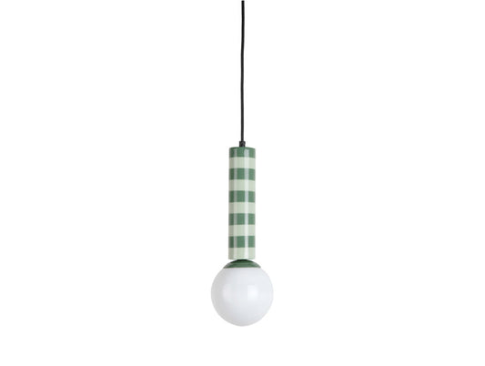 Loftlampe grøn og grå jade