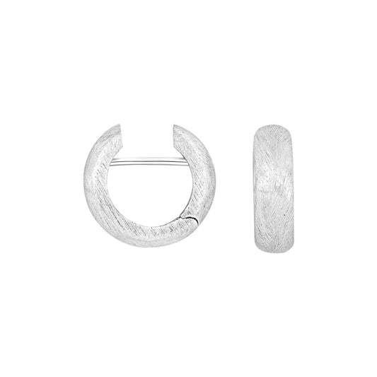 Sølv creol 16 mm x 5 mm