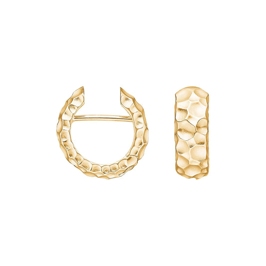 Forgyldt hammerede creol