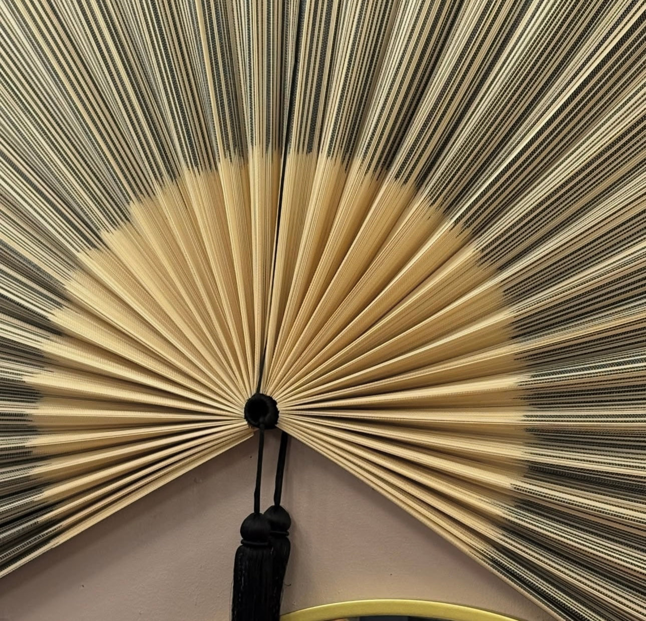 Stor bambus vifte vægdekoration