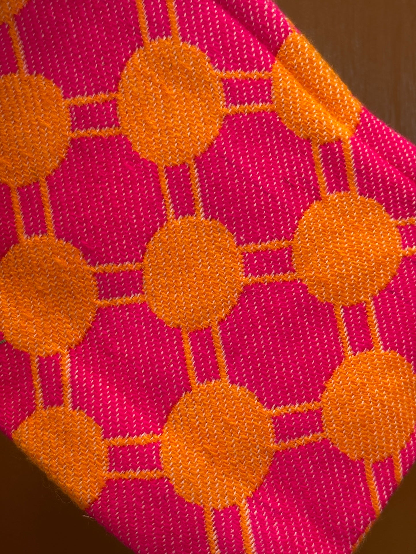 Lille clutch i orange og pink | 18 x