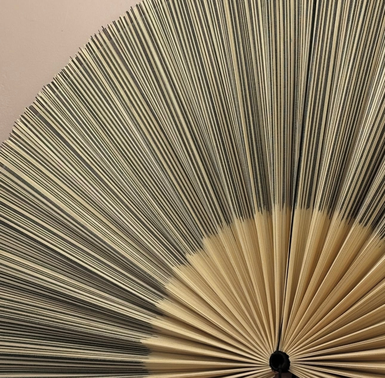 Stor bambus vifte vægdekoration