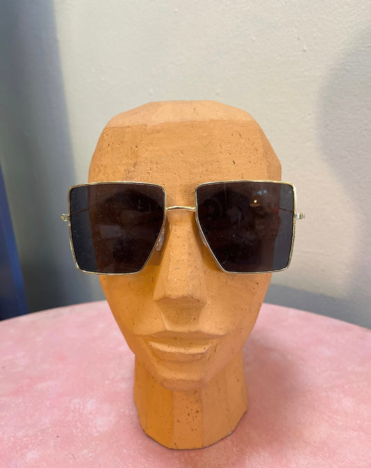 Overzsize Solbriller med sort glas | UV400