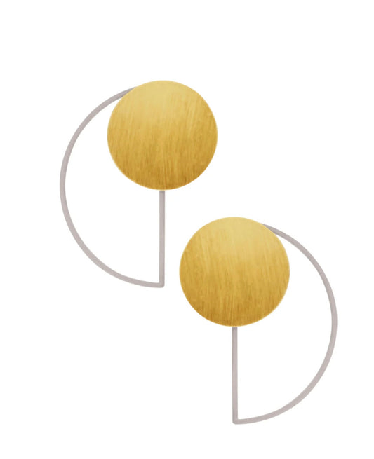 Grafiske Øreringe 2-i-1