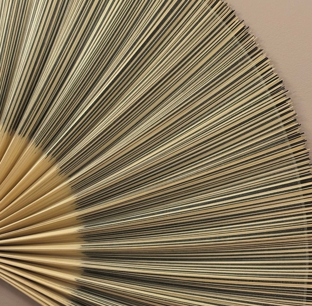 Stor bambus vifte vægdekoration