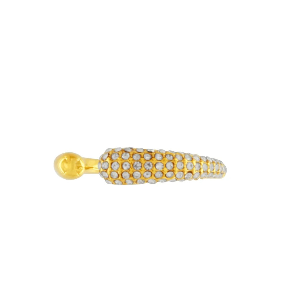 Funklende og elegant ring – 18 karat vandfast forgyldning