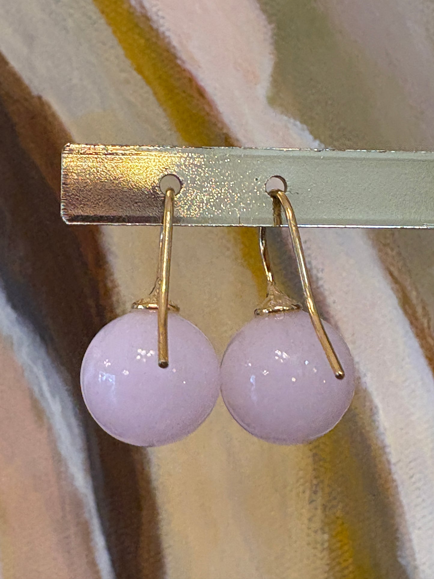 Håndlavede bøhmisk kvartsglas glaskugler - Sart rosa