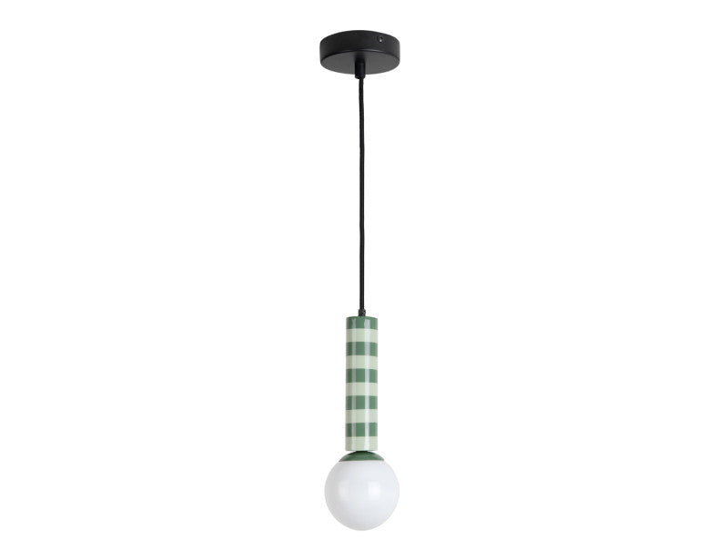 Loftlampe grøn og grå jade