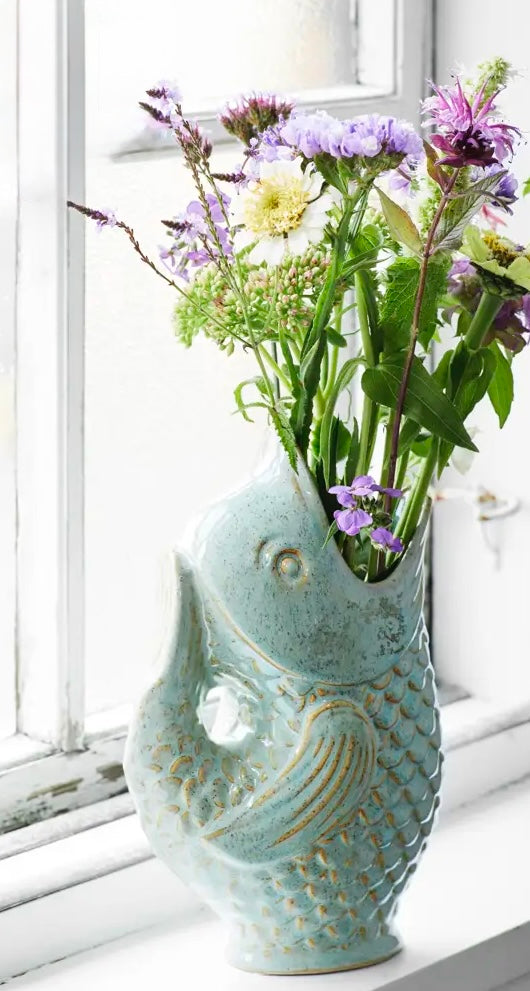 Keramik fiske vase
