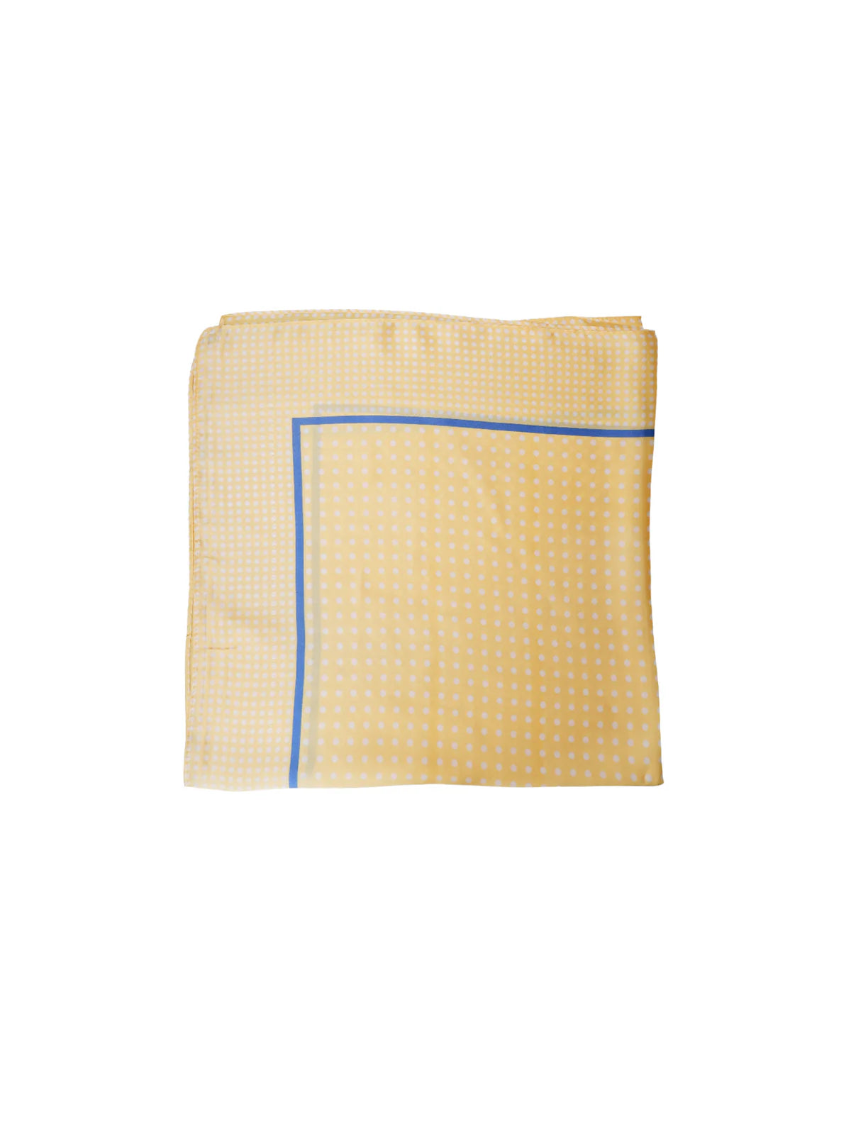 Gult tørklæde med prikker