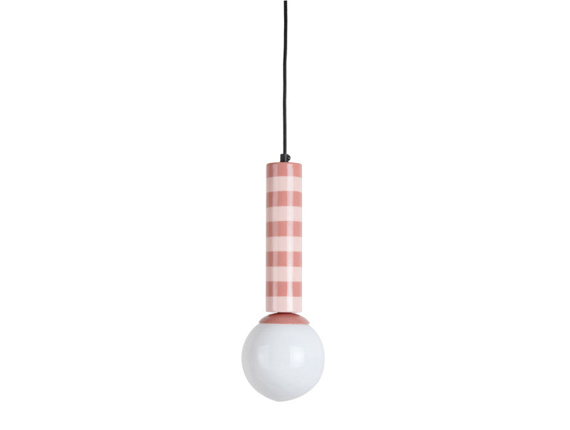 Loftlampe gammelrosa og lyserød