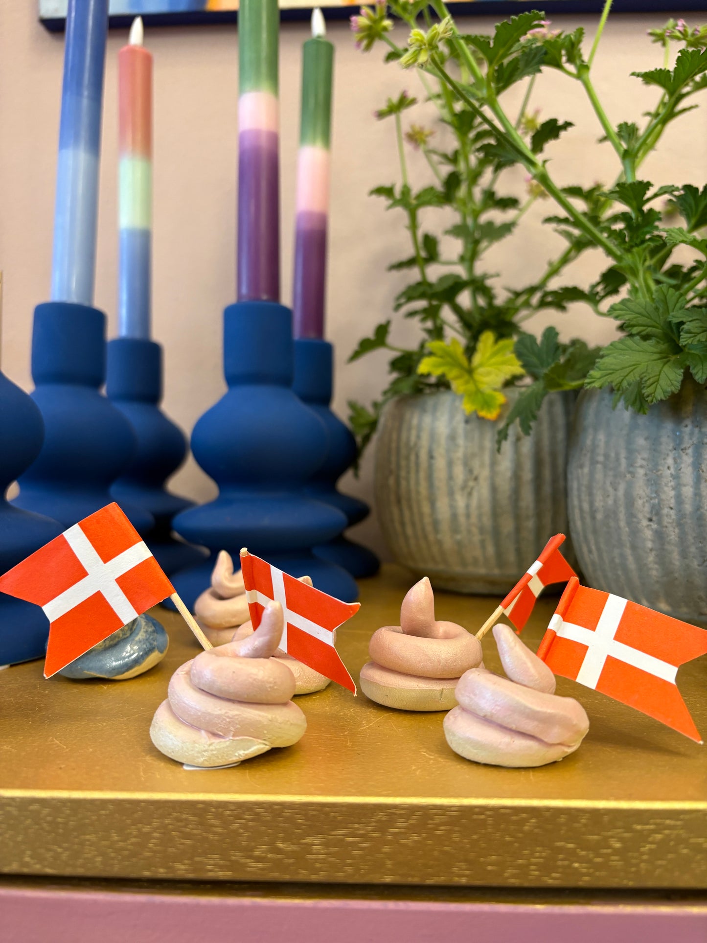 Keramik lort lyserød eller blå