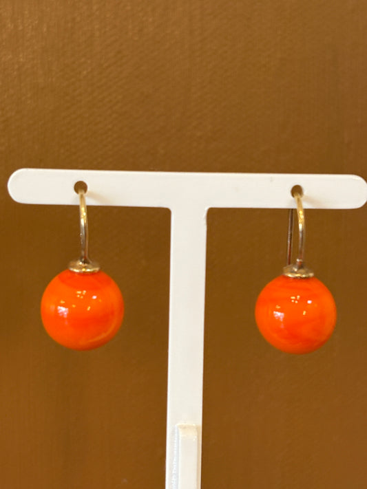 Håndlavede bøhmisk kvartsglas glaskugler - Orange