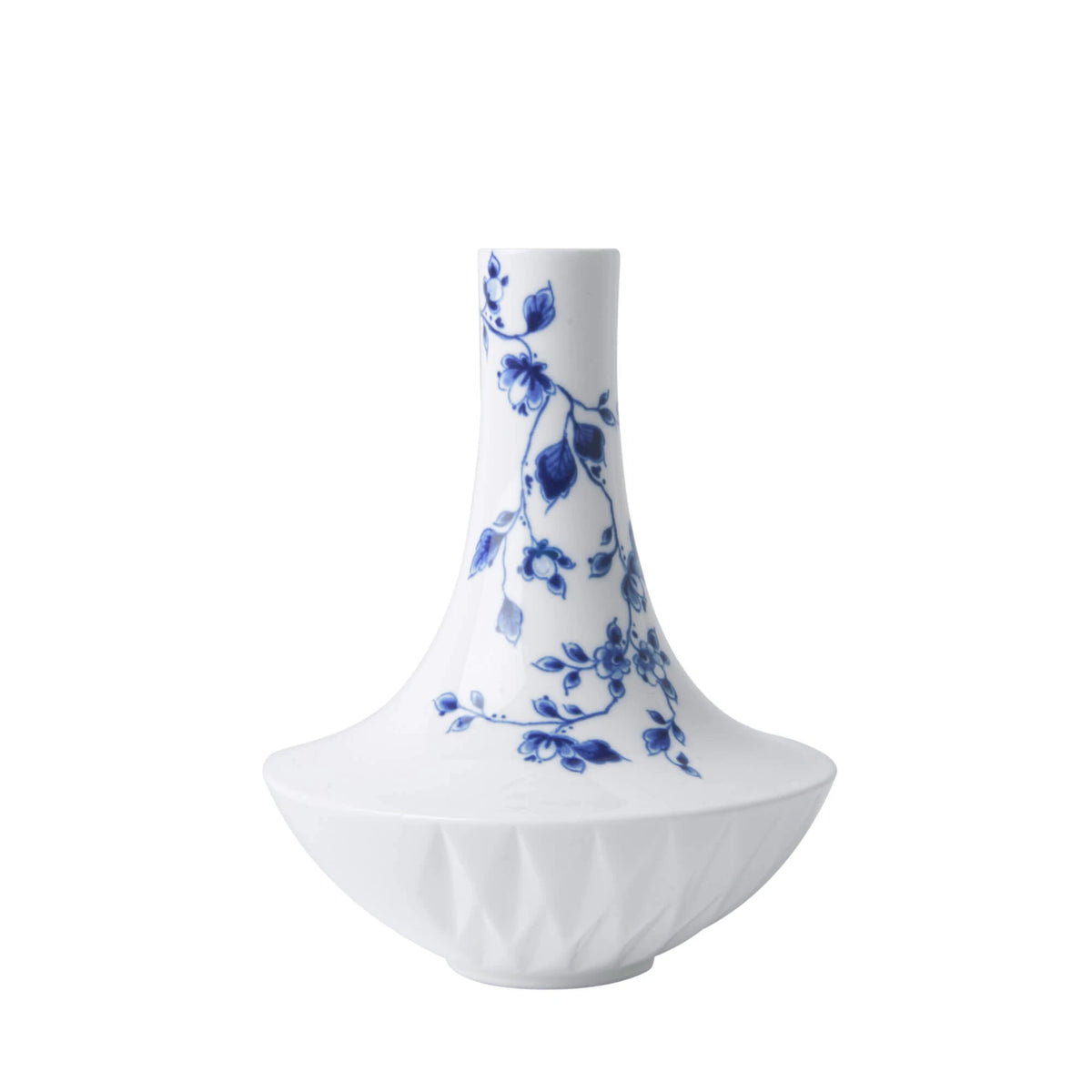 Lille vase med små blå kirsebærblomster – 12 cm