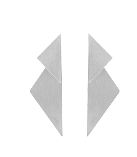 Trekanter øreringe 2-i-1