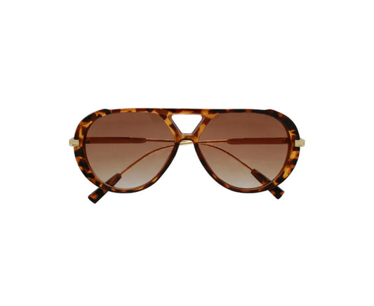 Ovale Solbriller Brune - Vintage Solbriller med Gulddetaljer | UV400