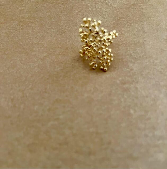 Justebar ring med 18 karat forgyldning