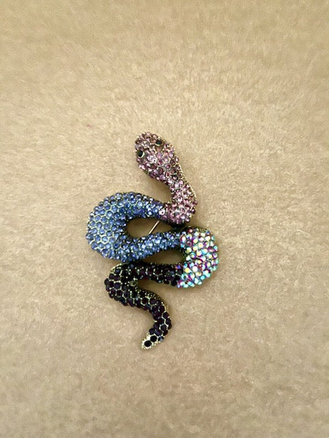 Stor slange broche