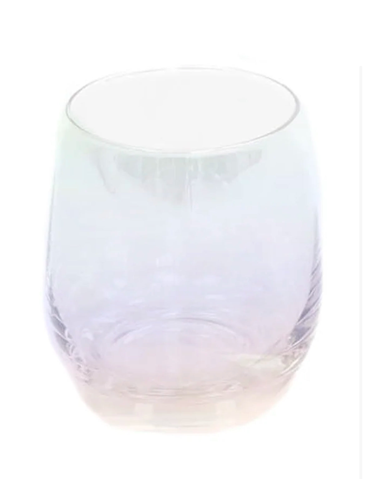 Drikkeglas, regnbue farvet