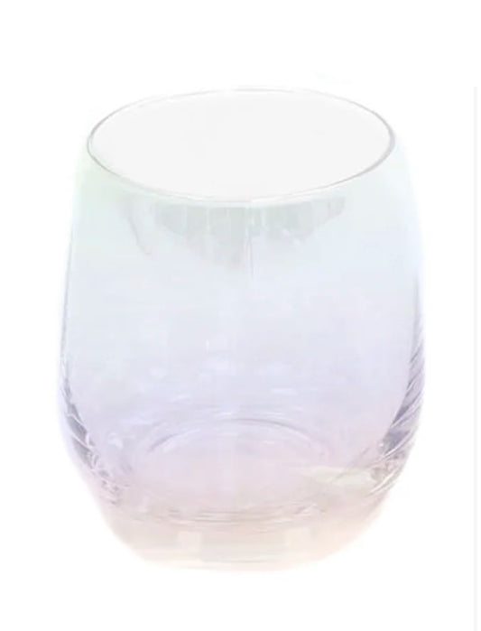 Drikkeglas, regnbue farvet