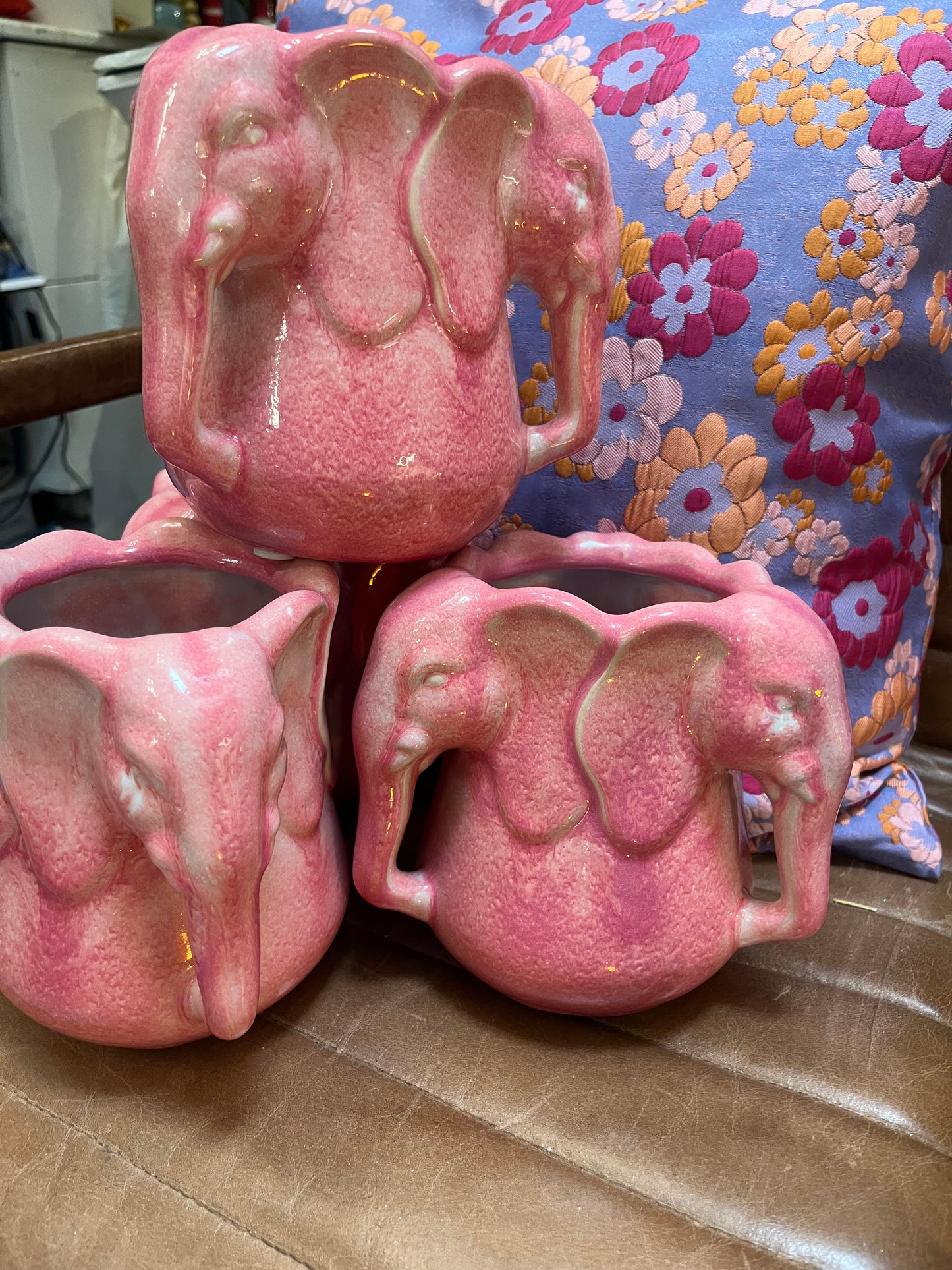 Elefant vase, pink