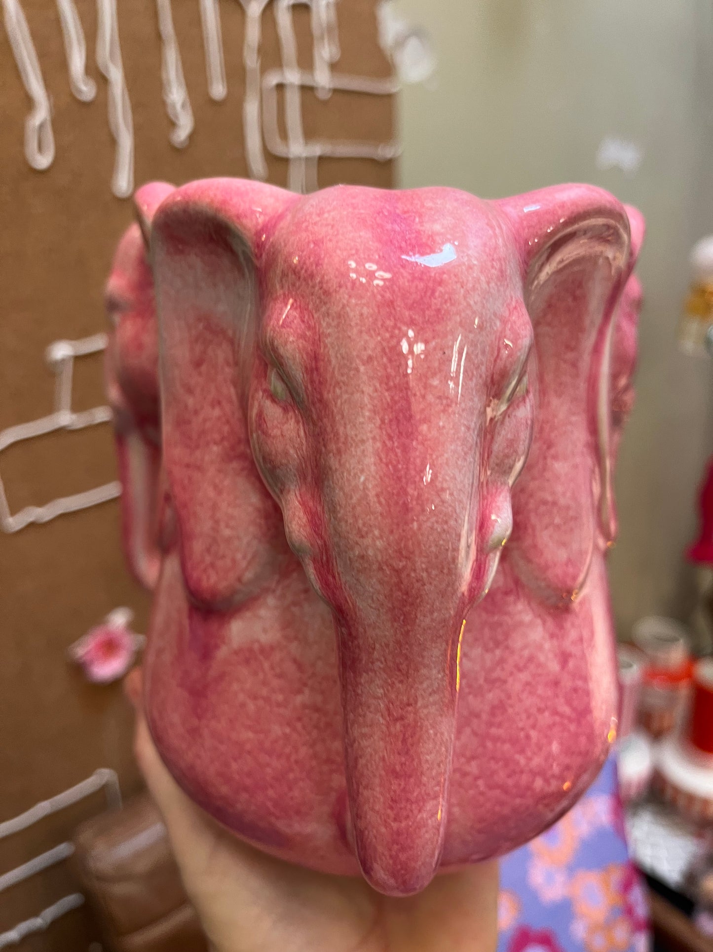 Elefant vase, pink